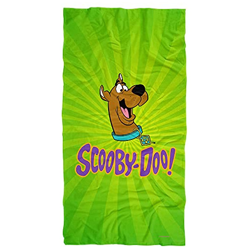 Toalla De Playa Oficial De Scoobydoo Burst Green Estamp...