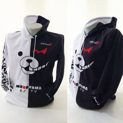 Buso Danganronpa Monokuma Warm Thicken Hoodie Chaqueta 