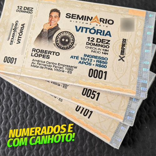 Imagem 4 de 6 de Ingresso Impressão Colorida Simples . 200 Unids