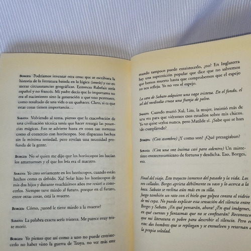 Imagen 8 de 9 de Dialogos Borges Sabato Orlando Barone Emece