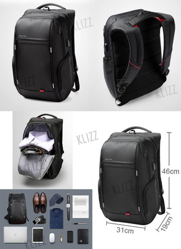 Mochila Anti Furto Usb Notebook Impermeável Kingsons Homem