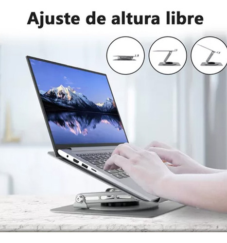 Soporte De Aluminio Ajustable Notebook Computadora Portátil