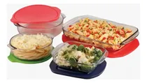 Comprar Set De 4 Refractarios Pirorey Con Tapa