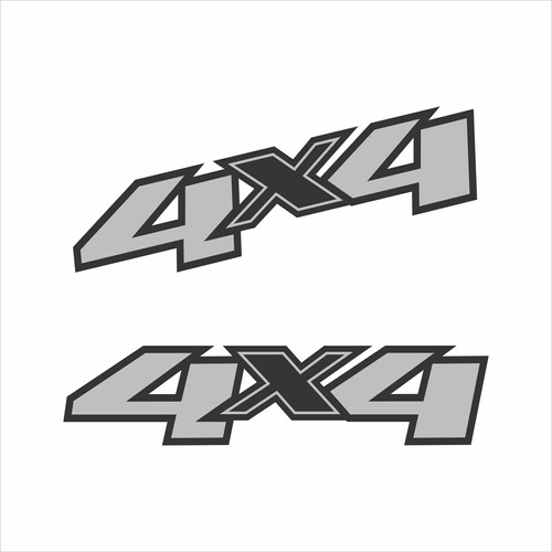 4x4 A (2 Piezas) Stickers / Calcas / Pegatinas