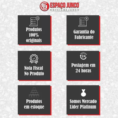 Cadeira Cozinha Jogo Com 2 Junco Vime Fibra Sintetica Ratan