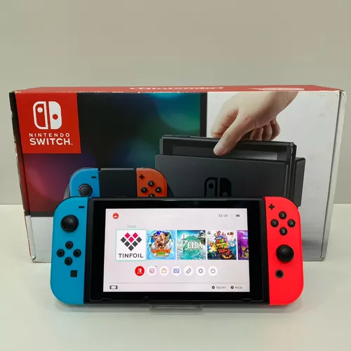 Nintendo Switch V1 Desbloqueado Completo Lotado De Jogos - Escorrega o Preço