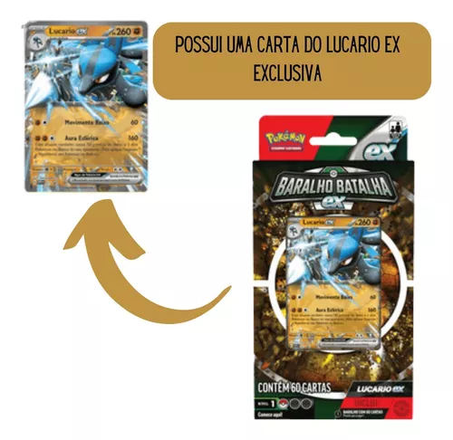 Deck Baralho De Batalha Lucario EX ou Ampharos EX