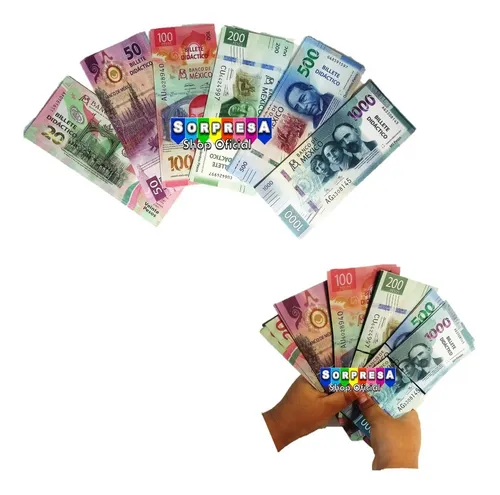 Billetes de top juguete mexicanos