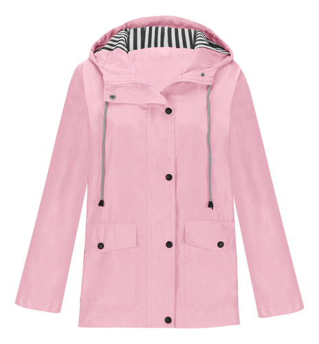 Chaqueta Casual Para Mujer, Moderna, Con Capucha Para Lluvia