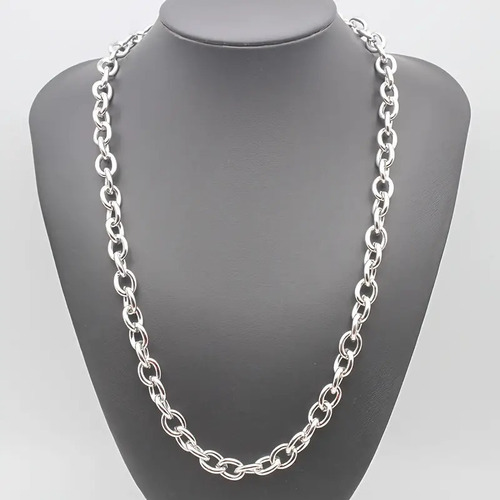 Cadena Plata Ley 925 Rolo 65 Cm Y 3 Mm Hombre. 