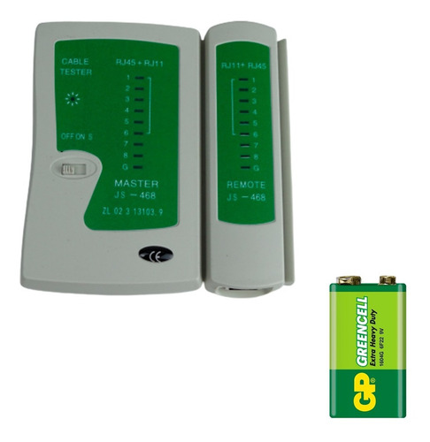 Ponchadora Rj45 + Pelacable + Tester De Red + Plug Rj45