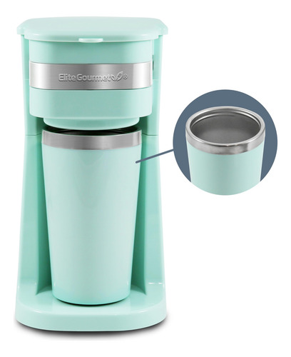 Cafetera Compacta Personal Para Una Porción Con Taza Térmica