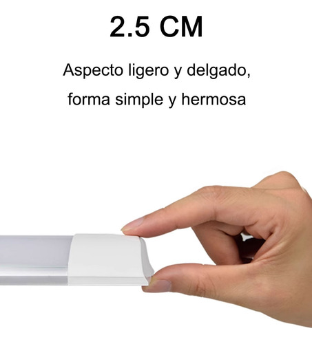 Barra De Luz Blanca De 6500k 18w Para Iluminación Del Hogar Blanco