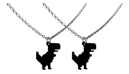 Collar Compartido Dinosaurio Unión Amor Amistad Pareja Novio