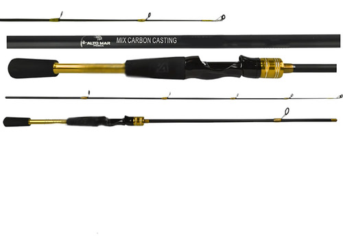 Kit 02 Varas De Molinete Fibra De Carbono 1,60mt 25lb 2 Pts