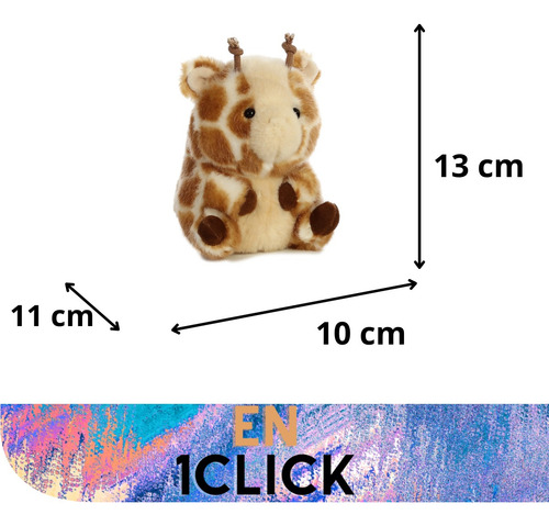 Peluches Aurora Rolly Pets Jirafa Bebé Jirafita Benito 13 Cm