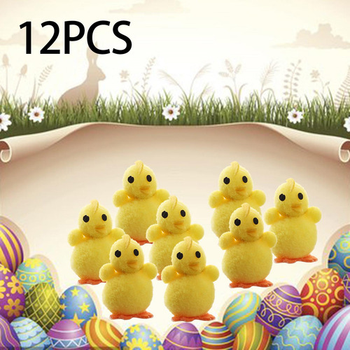 24 Piezas Mini De Pascua Decoración 5cmx3.5cm Decoración
