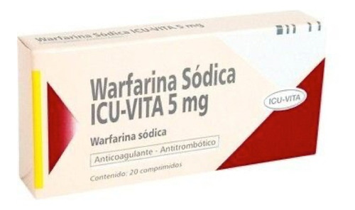 Warfarina  5 Mg  20 Comprimidos Icu Vita