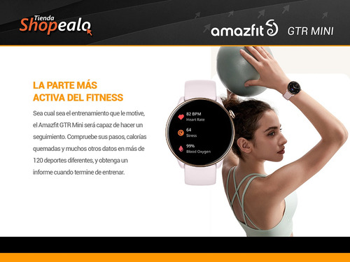 Smartwatch Reloj Inteligente Amazfit Gtr Mini Rosa Gps Cta-*