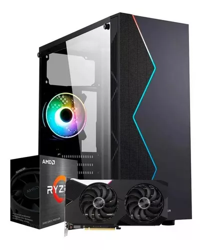 PC Gamer Ryzen 5 5600G, 16GB DDR4, SSD 480GB, 500W 80 Plus, Enifler