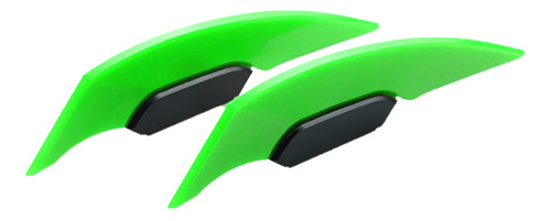 Alerón Aerodinámico Winglet Para Motocicleta, 2 Verde