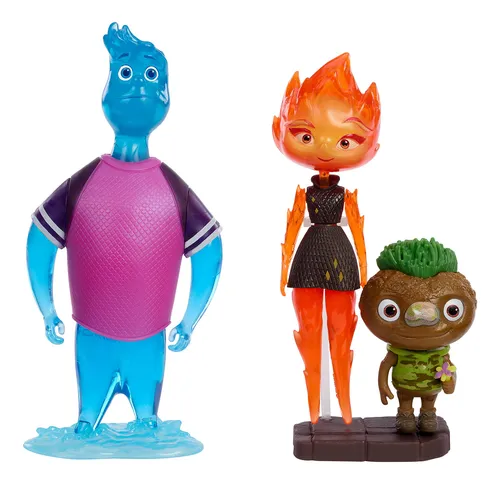 Figura De Acción Disney Pixar Elemental, Paquete De 3, Wade