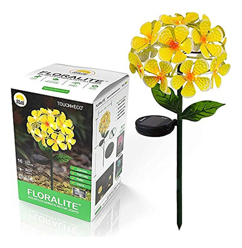 Estaca De Luz De Metal Con Led Solar Para Flores, Perfecta P