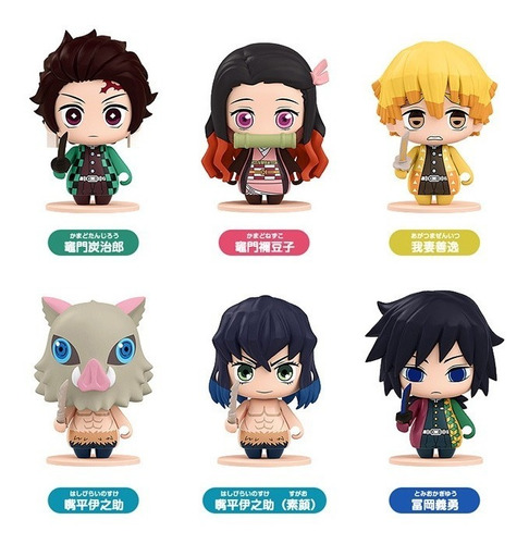 Set De 6 Figuras Pocket Maquette Kimetsu No Yaiba Nuevas !!!