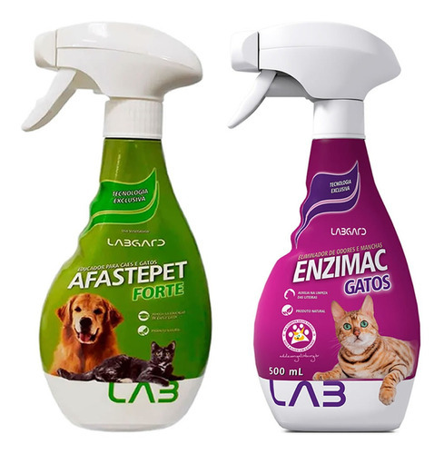 Combo 1un Educador Afaste Pet + 1un EnziMac Gatos 500ml Cada