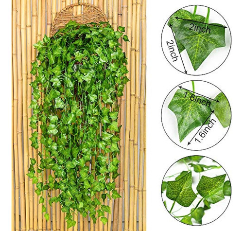 84 Ft12 Pack Artificial Ivy Leaf Garland Plants Vine Hanging
