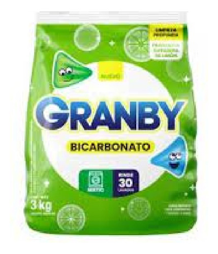 Jabon En Polvo Granby 3 Kilos Lavado Total Matic