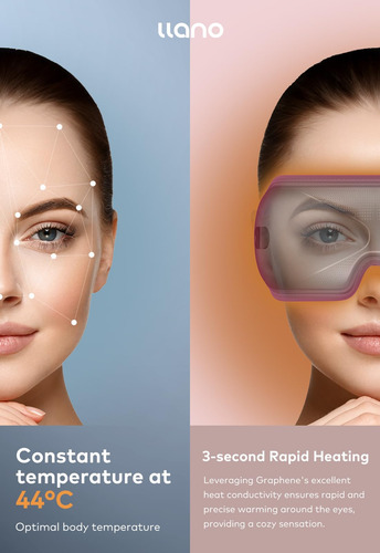 Masajeador De Ojos Llano Con Música Bluetooth Heat