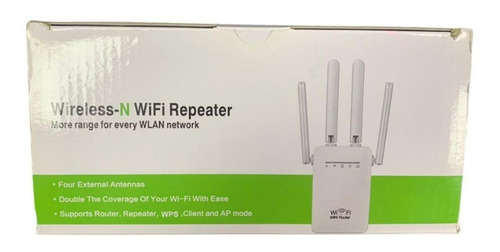 Amplificador Wifi, Repetidor De Señal Con 4 Antenas