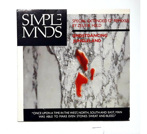 Cd Simple Minds Ghostdancing Jungleland Comonuevo Oka Single (Reacondicionado)