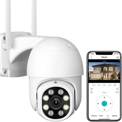Imagen 1 de 10 de Camara Ip Exterior Seguimiento 1080 Audio Wifi Smart