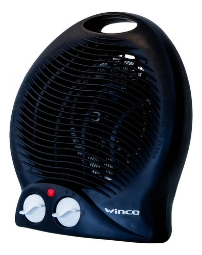 Caloventor eléctrico Winco W114 W114 negro 220V 