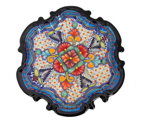 Plato Barroco De 30 Cm De Talavera 100% Original 