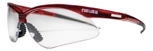 Lentes De Seguridad Claro Anti-niebla Roj (nik-08040)