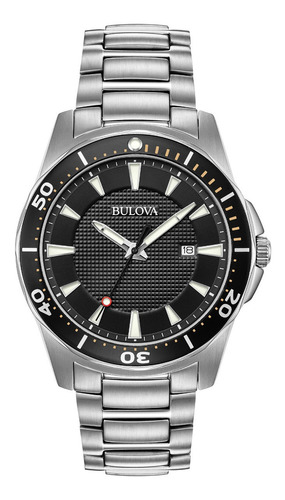 Imagen 1 de 5 de 98b328 Reloj Bulova Classic Sport Quartz Plateado/negro
