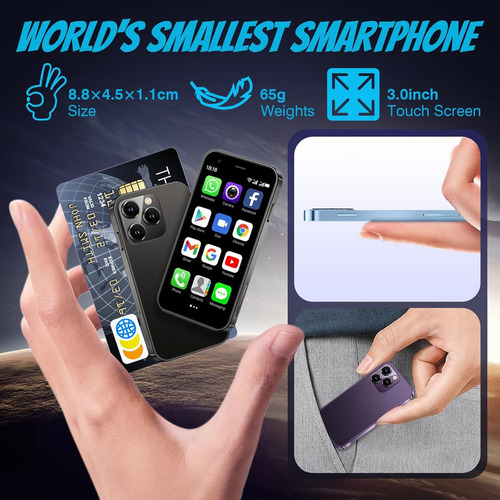 --mini Smartphone Xs15,3g 3.0 Pulgadas Hd 2 Gb+16 Gb Android 8.1 1000 Mah Dual Sim Quad Core Mini Teléfono Móvil De Bolsillo Para Estudiantes, Regalo