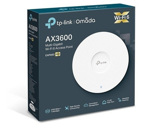 Tp-link Omada Eap660 Hd Ap Wifi6 Ax3600 Mu-mimo Gigabit Poe+