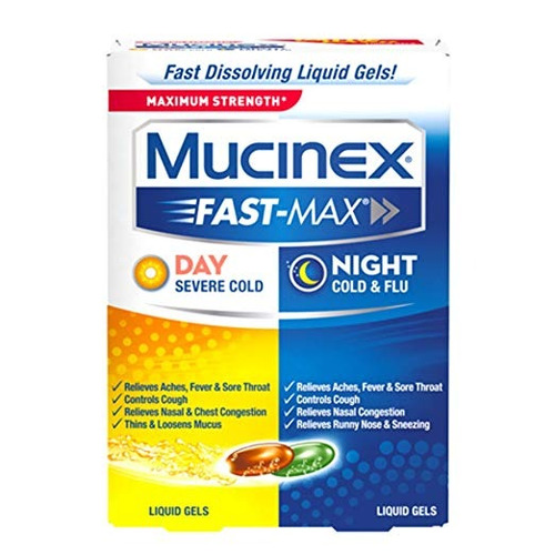 Mucinex Fast-max Max Fuerza, Día Y Noche Gripe Severa Cold &