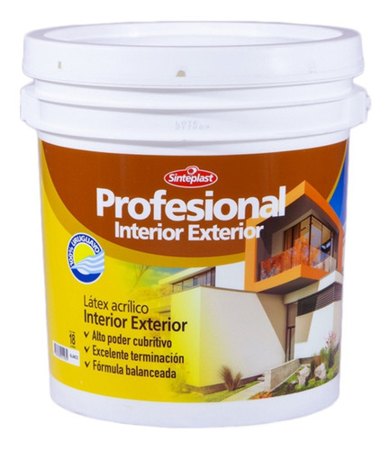 Latex Profesional Sinteplast Interior-exterior X18 Prestigio