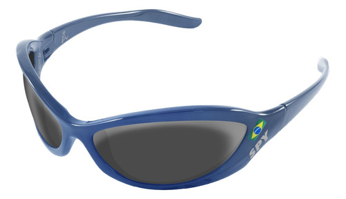 Óculos De Sol Spy 42 - Crato Azul Royal Lente Cinza Sem Espelho