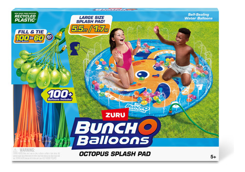 Zuru Bunch O Balloons Octopus Splash Pad 100 Globos De Agua