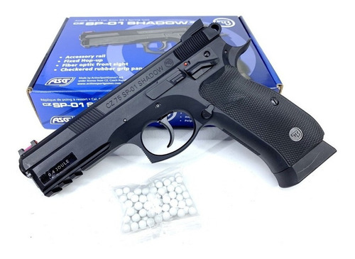 Pistola Airsoft Asg Cz - 01 Shadow Cal. 6mm + Balines  C