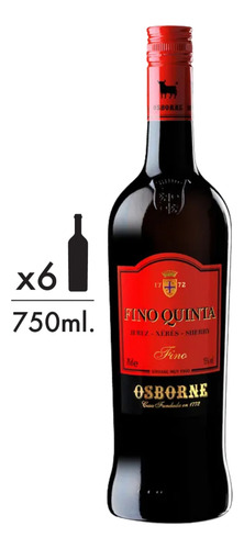 Vino Jerez Fino Quinta Pack X 6