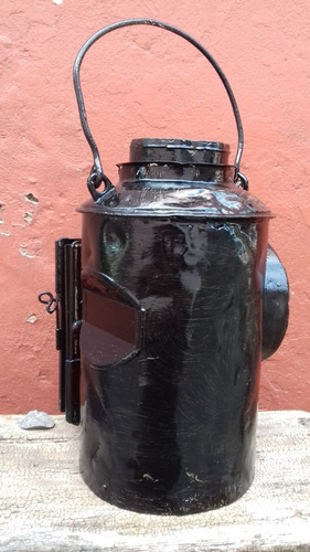 Antiguo Farol Ferroviario Ferrocarril Sin Vidrios Ver Detall