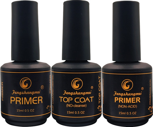 Kit Blindagem Primer Primer Não Acido Top Coat Fengshangmei