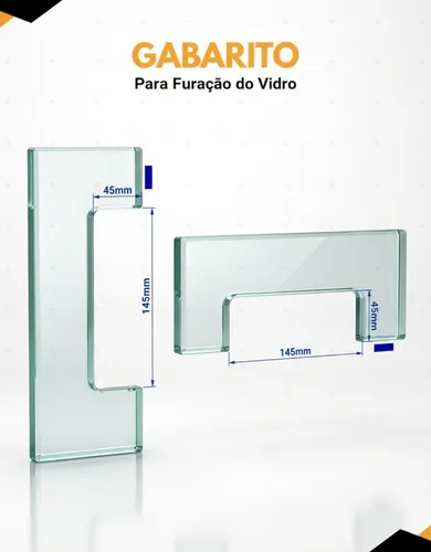 Kit Fechadura 1520ta E Contra Fechadura 1504ta Porta Vidro